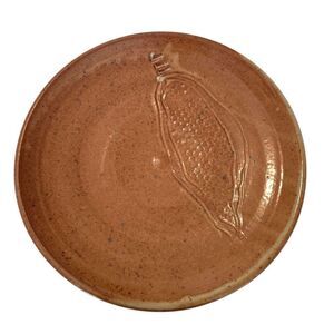 Robert Bob Hasselle Art Pottery Studio Stonware Plate 10" Vintage